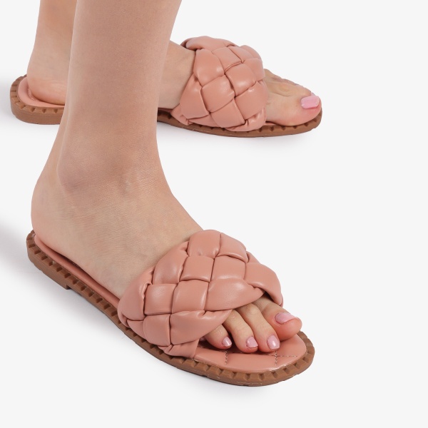 Papuci dama din Piele Ecologica roz CRL0152 - Img 2