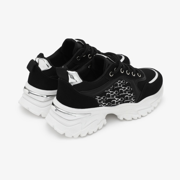 SNEAKERS dama din piele ecologica CRL0707 NEGRU - Img 4