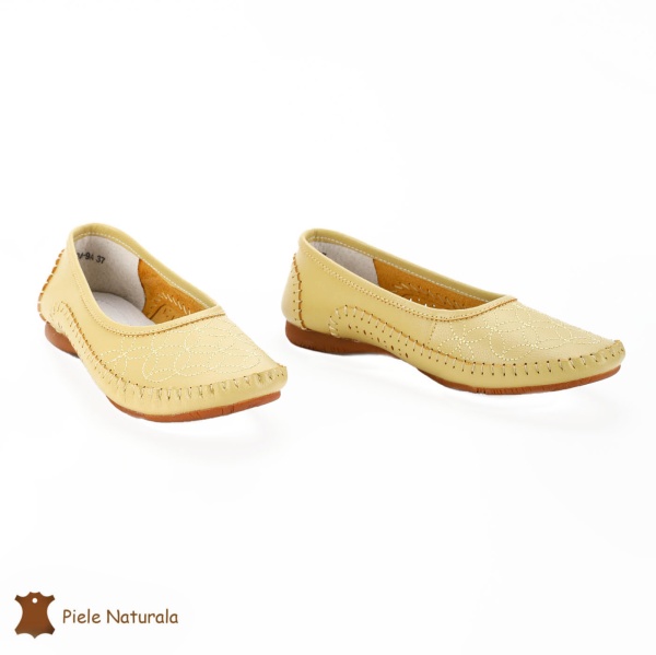 Balerini Mustar Din Piele Naturala CRL0223 - Img 2
