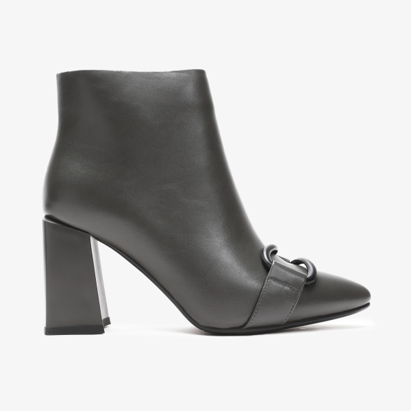 Botine dama din Piele Ecologica CRL0657 GRI - Img 2
