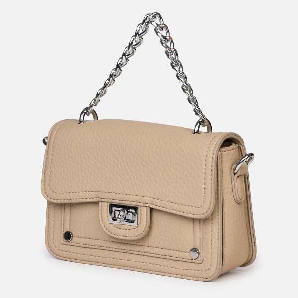 Geanta eleganta din piele ecologica tip crossbody cu lanț metalic elegant CRL1487 - Img 2