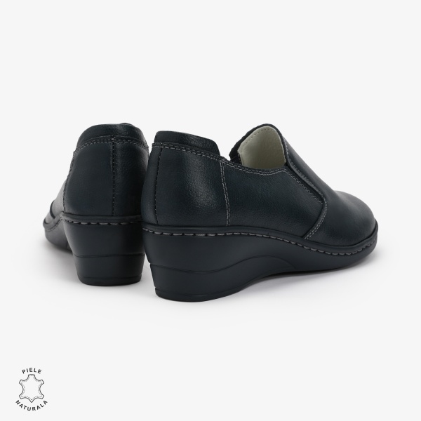 Mocasini Dama din Piele naturală CRL0118 NAVY - Img 3