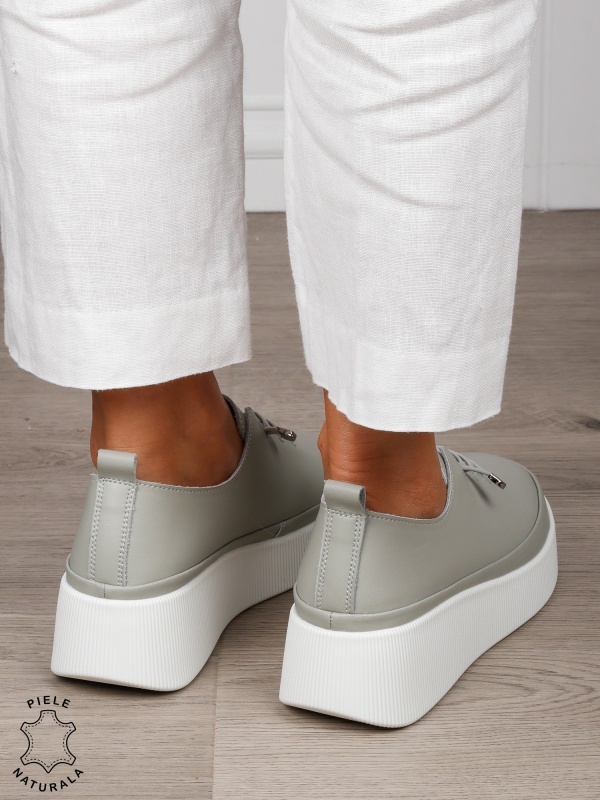 Pantofi Casual dama din Piele Naturala CRL1543 BARILLA - Img 3