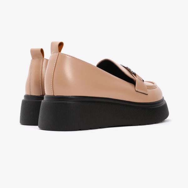 Mocasini dama din Piele Ecologica CRL0564 BEJ - Img 4