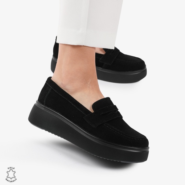 Mocasini dama din piele naturala Intoarsa CRL0788 - Img 2