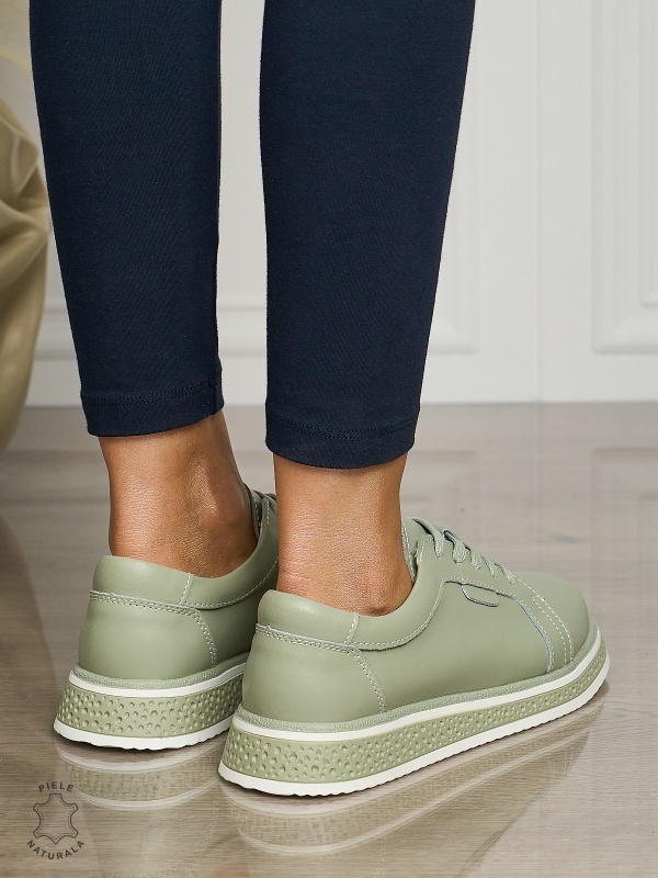 Pantofi casual piele naturala CU TALPA GROASA CRL1513 Barila - Img 3