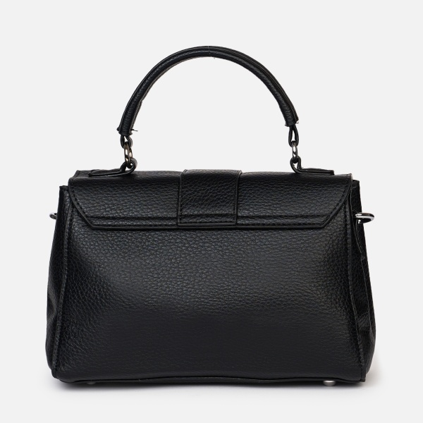 Geanta eleganta din piele ecologica cu clapetă și detalii metalice elegante CRL1485 - Img 3