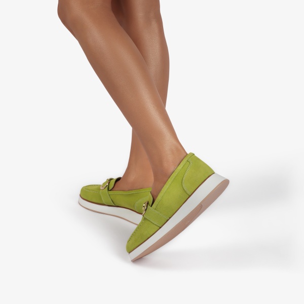 Mocasini dama din Piele Naturala Intoarsa CRL0840 MUSTAR - Img 4