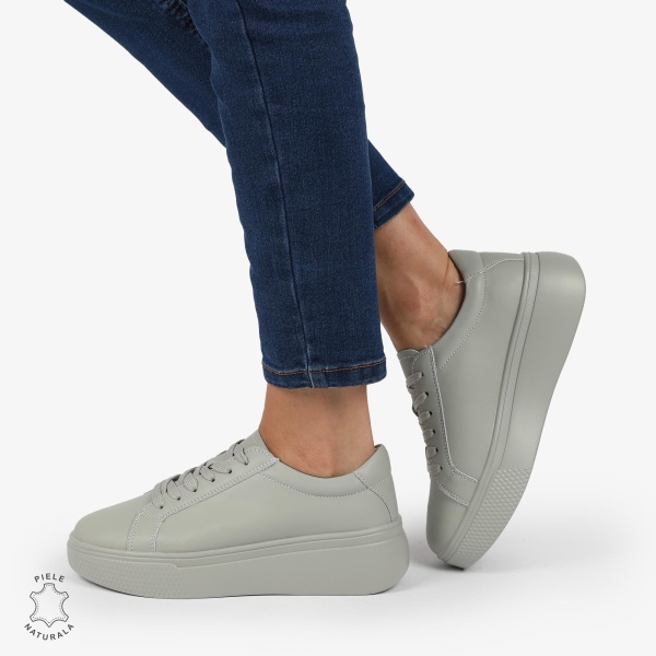Pantofi CASUAL PIELE NATURALA cu detaliu lateral CRL1273 Barilla - Img 2