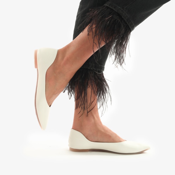 BALERINI Dama din Material Lycra CRL0762 ALB - Img 3