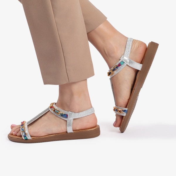 Sandale dama din Piele Ecologica CRL0149 - Img 3