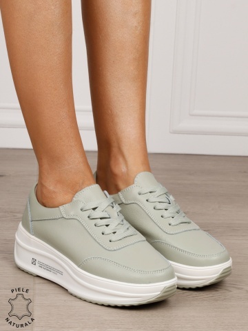 Pantofi casual dama din Piele naturală CRL0058 BARILLA - Img 2