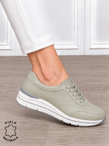 Pantofi casual damă din piele naturală cu design modernl CRL1897 BARILLA - Img 2