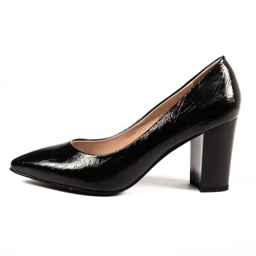 Pantofi Eleganți dama din Piele Ecologică CRL0133 NEGRU - Img 3