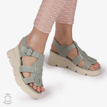 SAndale DAMA DIN PIELE NATURALA CU BARETE CRL1421 BARILLA - Img 3