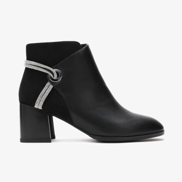 Botine dama din Piele Ecologica+Piele Ecologica Intoarsa CRL0662