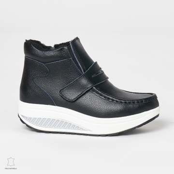 Ghete dama din Piele Naturala CRL0627 Negru - Img 2