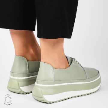 PANTOFI CASUAL Dama Piele Naturala CU SIRET CRL1439 BARILLA - Img 4