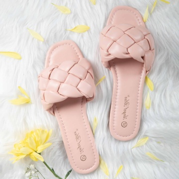 Papuci dama din Piele Ecologica roz CRL0151 - Img 2