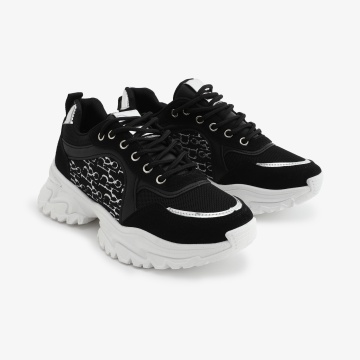 SNEAKERS dama din piele ecologica CRL0707 NEGRU - Img 3