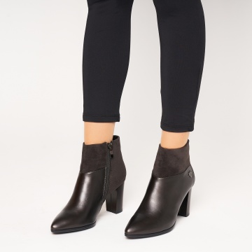 Botine dama din Piele Ecologica+Piele Ecologica Intoarsa CRL0581 - Img 2