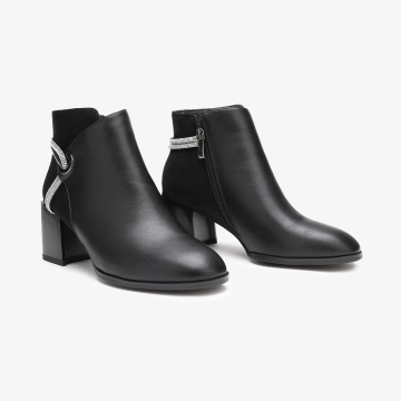 Botine dama din Piele Ecologica+Piele Ecologica Intoarsa CRL0662 - Img 2