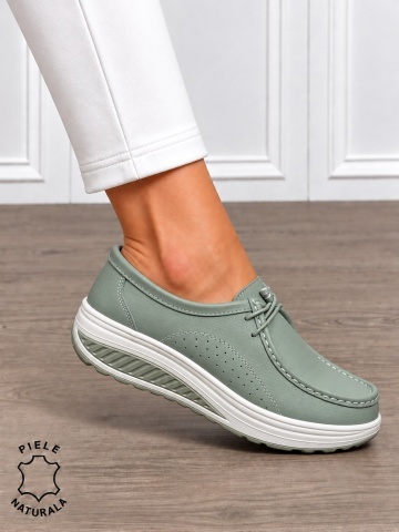 Mocasini dama din Piele Naturala CRL1219 BARILA - Img 2