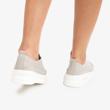 Pantofi Casual de dama din Piele naturala Șic Urban CRL0487 GRI - Img 3