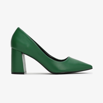 Pantofi Eleganți dama din Piele Ecologică CRL0545 VERDE