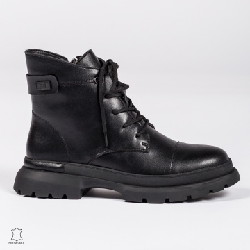 Ghete dama din Piele Naturala CRL0617 Negre
