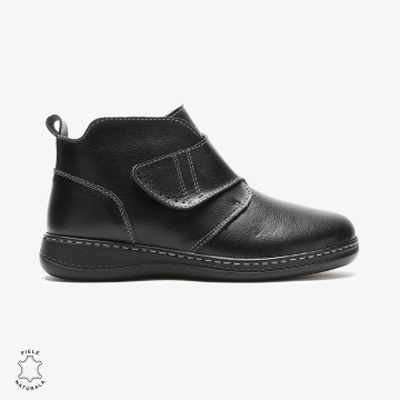 GHETE DAMA DIN PIELE NATURALA CRL0681 Negre