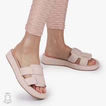 PAPUCI Dama Piele Naturala CRL1430 ROZ - Img 2
