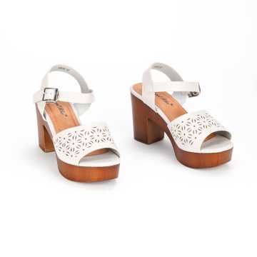 Sandale Elegante cu Toc din Piele Ecologica CRL0215 - Img 3