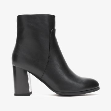Botine dama din Piele Ecologica CRL0659 Negru - Img 2