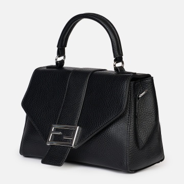 Geanta eleganta din piele ecologica cu clapetă și detalii metalice elegante CRL1485 - Img 2