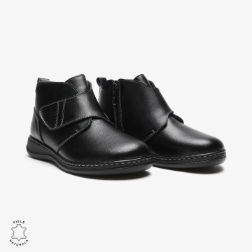 GHETE DAMA DIN PIELE NATURALA CRL0681 Negre - Img 2
