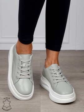 Pantofi Casual dama din Piele Naturala CRL1055 CULOARE: BARILLA - Img 2