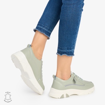 Pantofi Casual de dama din Piele Naturala COMODE CU MODEL CRL1218 BARILLA - Img 3