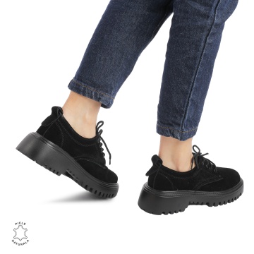 Pantofi casual piele naturala intoarsa CRL885 - Img 2