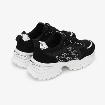 SNEAKERS dama din piele ecologica CRL0707 NEGRU - Img 4