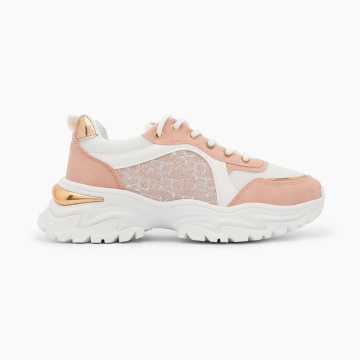 SNEAKERS dama din piele ecologica CRL0707 ROZ - Img 2