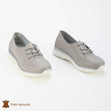 BALERINI SPORT dama din Piele naturală CRL0114 GRI - Img 2