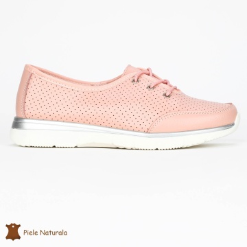 BALERINI SPORT dama din Piele naturală CRL0114 ROZ - Img 1