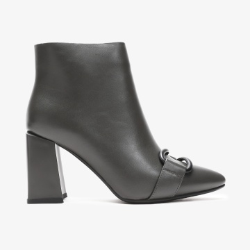 Botine dama din Piele Ecologica CRL0657 GRI - Img 2