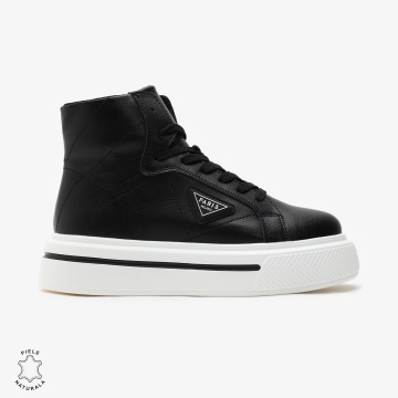 Ghete dama din Piele Naturala CRL0647 NEGRU