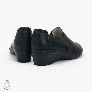 Mocasini Dama din Piele naturală CRL0118 NAVY - Img 3