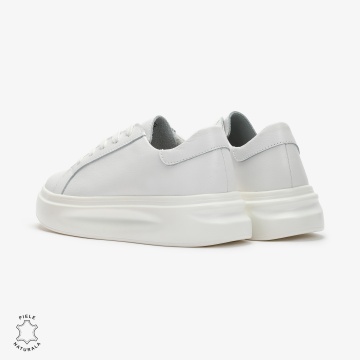 Pantofii casual de dama din piele naturală cu șiret comozi și versatili CRL1447 - Img 3