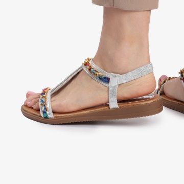 Sandale dama din Piele Ecologica CRL0149 - Img 2