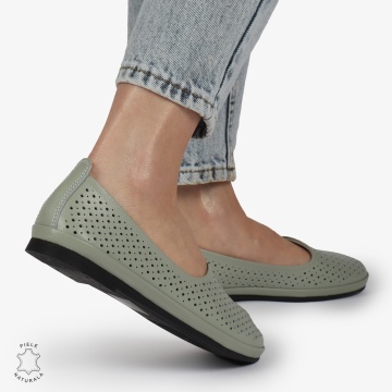 BALERINI dama din Piele naturala PERFORATA SLIP-ON CRL1358 BARILLA - Img 3