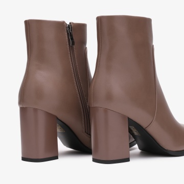 Botine dama din Piele Ecologica CRL0659 Khaki - Img 3